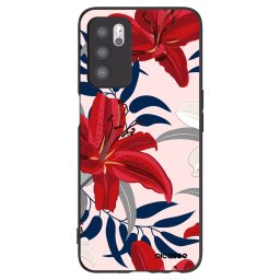 Fekete szilikon tok az alábbi mobiltelefonokra OPPO A16 - Red Lily