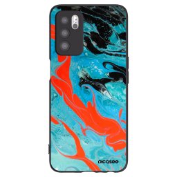 Fekete szilikon tok az alábbi mobiltelefonokra OPPO A16 - Blue Magma