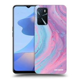 Fekete szilikon tok az alábbi mobiltelefonokra OPPO A16s - Pink liquid
