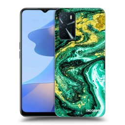 Fekete szilikon tok az alábbi mobiltelefonokra OPPO A16s - Green Gold