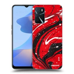 Fekete szilikon tok az alábbi mobiltelefonokra OPPO A16s - Red black