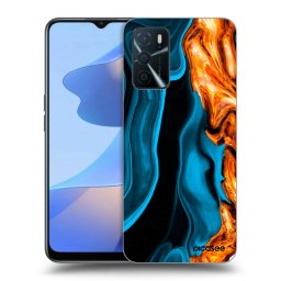 Fekete szilikon tok az alábbi mobiltelefonokra OPPO A16s - Gold blue