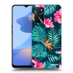 Fekete szilikon tok az alábbi mobiltelefonokra OPPO A16s - Pink Monstera