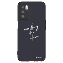 Fekete szilikon tok az alábbi mobiltelefonokra OPPO A16s - Everything is a choice