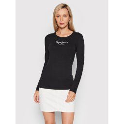 Pepe Jeans Blúz New Virginia PL505203 Fekete Slim Fit