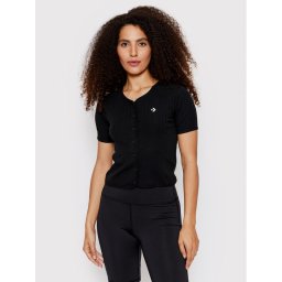 Converse Blúz 10023394-A01 Fekete Regular Fit