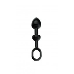 Andaro Alu-Push Plug Small Black anál plug