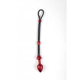 Andaro Cock Grip Plug Small Red anál dugó péniszgyűrűvel