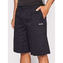 Champion Szövet rövidnadrág Marble Wash Long Cut 217180 Fekete Custom Fit