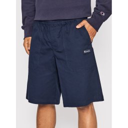 Champion Szövet rövidnadrág Marble Wash Long Cut 217180 Sötétkék Custom Fit