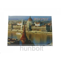 Budapest hűtőmágnes Országház a Dunával 8x 5,5cm - vinyl