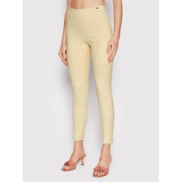 Guess Szövet nadrág W1YB90 WE0L0 Bézs Slim Fit