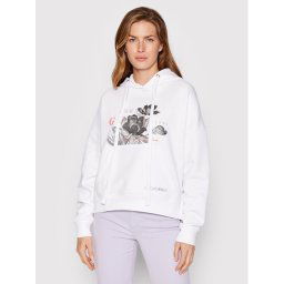 Guess Pulóver W2YQ03 K68I1 Fehér Relaxed Fit