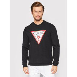 Guess Pulóver M2YQ37 K6ZS1 Fekete Regular Fit