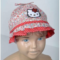 Hello Kitty gyerek nyári kalap piros