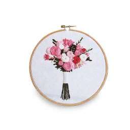 Hímző készlet előrenyomtatott mintával, fonallal, 380636-4
