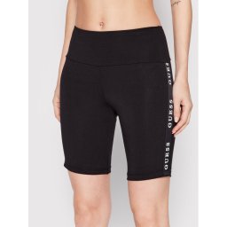 Guess Kerékpáros nadrág V2YD12 KABR0 Fekete Slim Fit