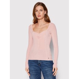 Guess Blúz W2YR12 Z30K0 Rózsaszín Slim Fit