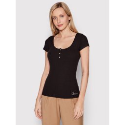 Guess Blúz W2YP24 KBCO2 Fekete Slim Fit