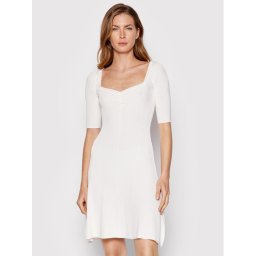 Guess Hétköznapi ruha W2YK53 Z30K0 Fehér Flare Fit