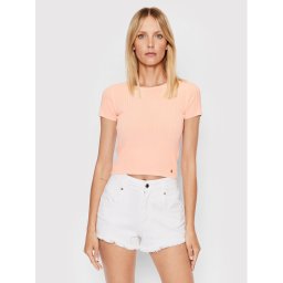Guess Blúz W2YR42 Z2U00 Rózsaszín Slim Fit