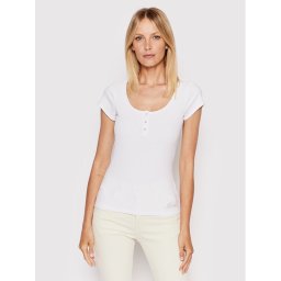 Guess Blúz W2YP24 KBCO2 Fehér Slim Fit
