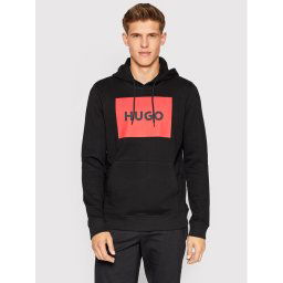 Hugo Pulóver Duratschi223 50473168 Fekete Regular Fit