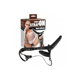 You2Toys Double Strap-on black - kétágú dildó