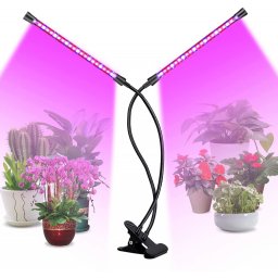 Kétágú növénynevelő lámpa