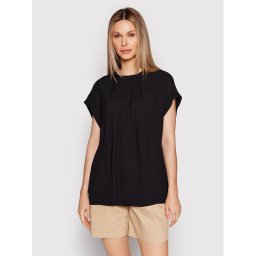 Herskind Blúz Ofir 4442736 Fekete Relaxed Fit