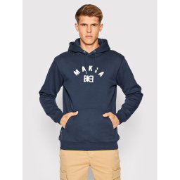 Makia Pulóver Brand M40079 Sötétkék Regular Fit