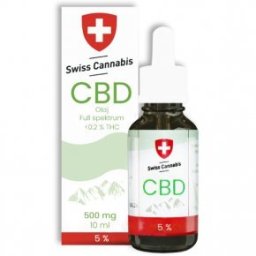 Swiss Cannabis 500mg 5% FULL Spektrum CBD olaj - 5ml