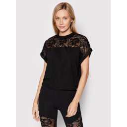 Urban Classics Blúz Lace TB4359 Fekete Regular Fit