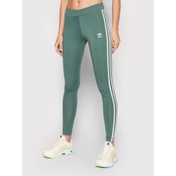 adidas Leggings 3 Stripes HE0405 Zöld Slim Fit