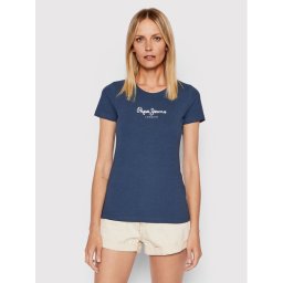 Pepe Jeans Póló New Virgina PL505202 Sötétkék Slim Fit