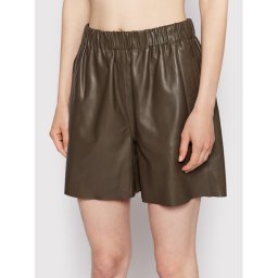 Notes Du Nord Bőrnadrág Debbie 12712 Zöld Regular Fit