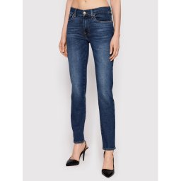 7 For All Mankind Farmer Roxanne JSWX1200LM Sötétkék Slim Fit
