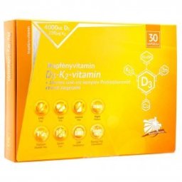 Napfényvitamin D3+K2 vitamin kapszula - 30db