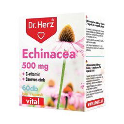 Dr. Herz Echinacea 500 mg + C-vitamin + szerves cink kapszula 60x