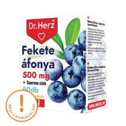 Dr. Herz Fekete áfonya + szerves cink kapszula 60x