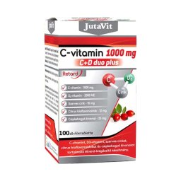 JutaVit C-vitamin 1000 mg C + D duo plus retard filmtabletta 100x