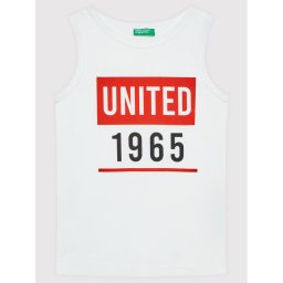 United Colors Of Benetton Felső 3I1XCH003 Fehér Regular Fit