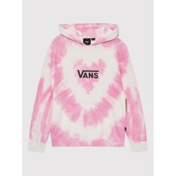 Vans Pulóver Tie Dye Heart VN0A7RRR Rózsaszín Regular Fit