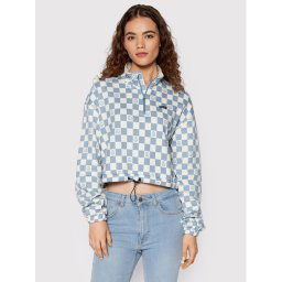 Vans Pulóver Left Chest Print VN0A7YK4 Kék Regular Fit