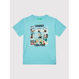 United Colors Of Benetton Póló DISNEY 3096C105A Kék Regular Fit