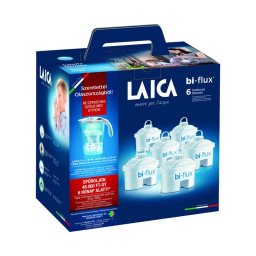 Laica Stream Line fehér színű mechanikus vízszűrő kancsó univerzális bi-flux szűrőbetéttel 6x+1x