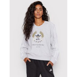 adidas Pulóver Graphic HL6557 Szürke Loose Fit