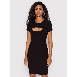 Guess Kötött ruha Lana WBYK95 KB9E2 Fekete Slim Fit