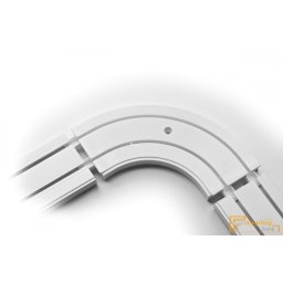 Műanyag belső ív üreges és fabetétes profilhoz 2 pályás 1 db/csomag