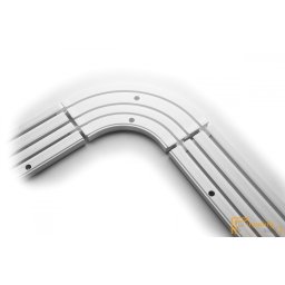 Műanyag belső ív üreges és fabetétes profilhoz 3 pályás 1 db/csomag